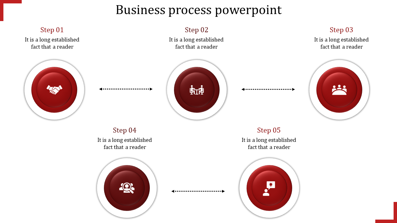 business process powerpoint-business process powerpoint-5-red